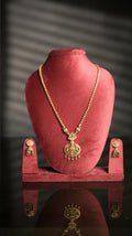 Handcrafted Antique Gold Temple Jewellery Set for Weddings & Festive Wear