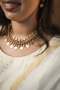 RJ-002- Antique Gold Coin Necklace (Kasumala)