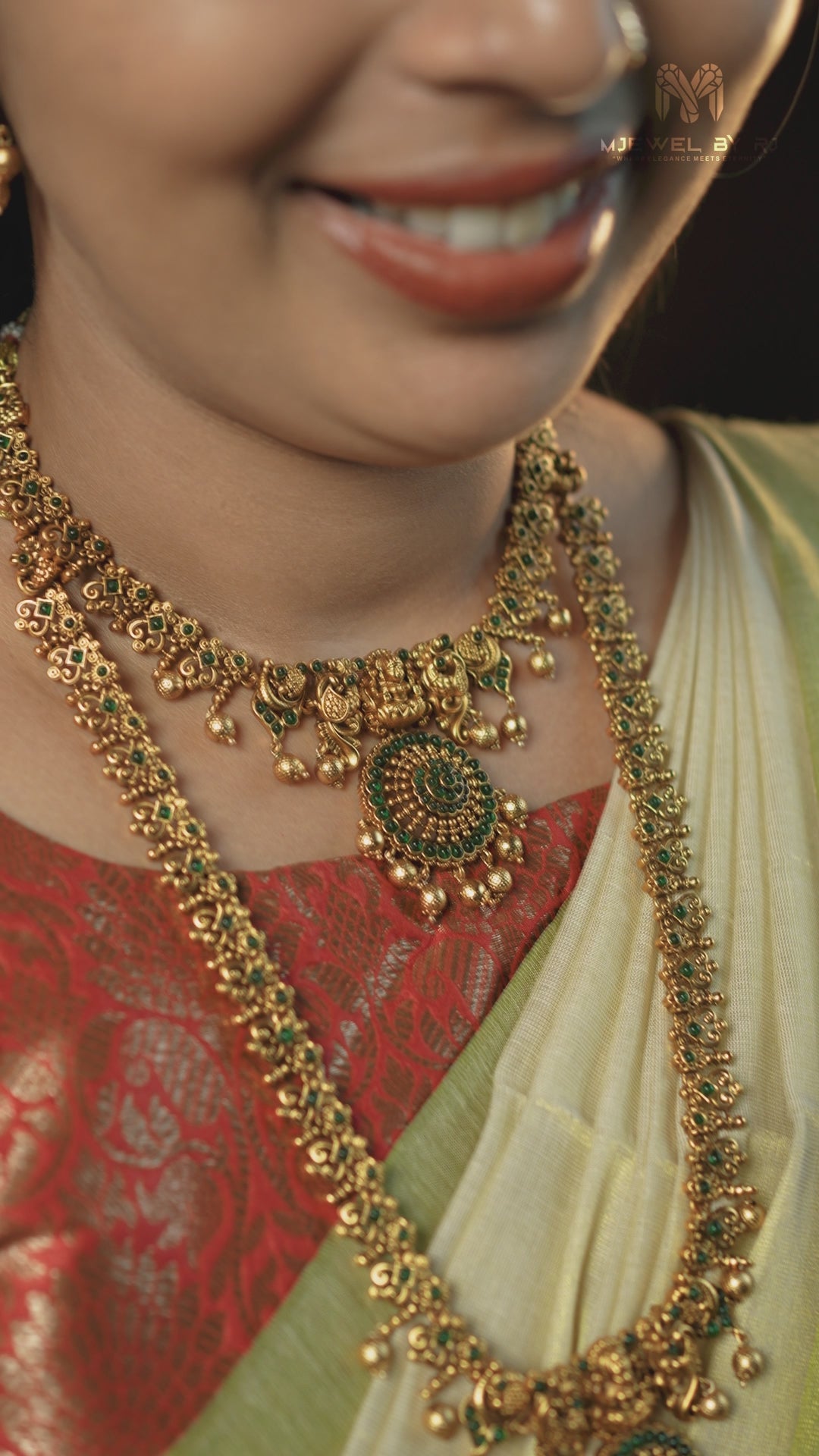 RJ-005 – Classic Heritage Necklace & Jhumka Set